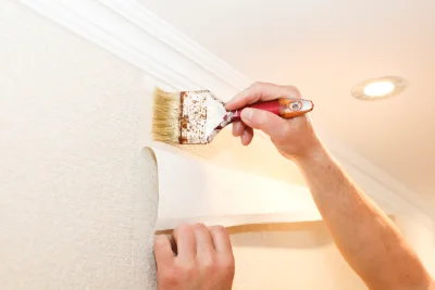 Pose de papier peint à Folleville — revêtements muraux et toiles de verre